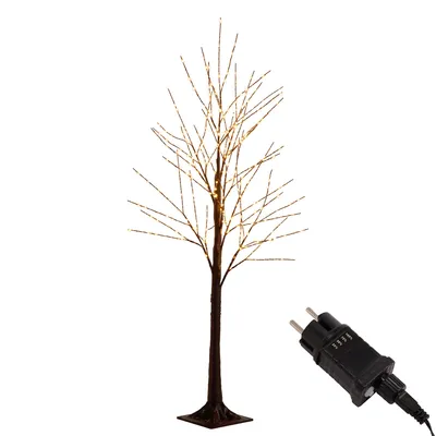 Produktbild von Meisterhome® LED Baum Lichterbaum Lichterzweige Baumbeleuchtung – 120 cm mit 280 LEDs – Warmweiß – Mit Timer (8h an/16h aus) – Weihnachtsbaum Innen & Außen – Festliche Beleuchtung [+++]