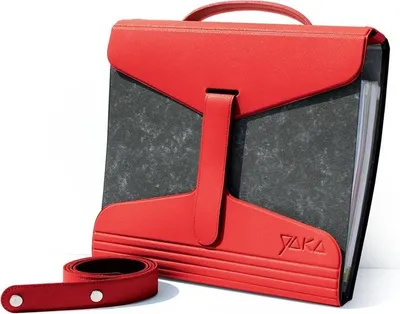 Produktbild von Yaka Binder Carrier rote Ordnertasche