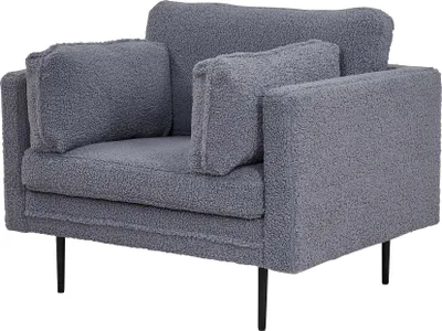 Produktbild von FURNLUX Sessel Boom Grau Und Schwarz 110cm / Hauptfarbe: Grau / Abmessungen: 110 x 90 x 88 cm
