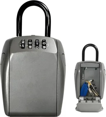 Zdjęcie produktu dla Skrzynka na Klucze Master Lock 5414EURD, Z Anse, Stop Cynku, Kombinacja 4 Cyfrowa, Format L