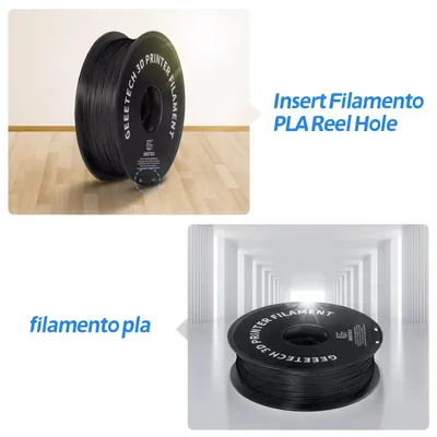 Produktbild von PLA Filament - Filament für 3D-Drucker 1,75 mm - Spule 1 kg - Maßhaltigkeit ±0,03 mm - FDM Kompatibel - Perlweiß