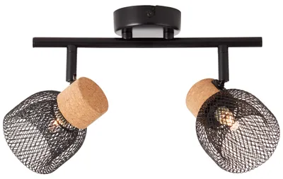 Produktbild von BRILLIANT Spotrohr, 2-flammig Flaka schwarz IP20 G9 6 Watt dimmbar g. f. LED-Leuchtmittel