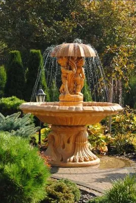 Productafbeelding van Springbrunnen Garten Teich Brunnen 176cm Steinbrunnen Gartenbrunnen Fontaine