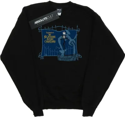 Produktbild von Disney - "Nightmare Before Christmas Jack And The Well" Sweatshirt für Herren BI42609 (M) (Schwarz)