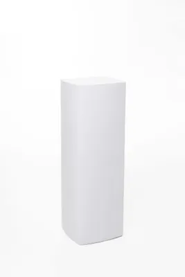 Produktbild von VIVANNO Podest Fiberglas INCURVO PODEST Säule, Weiß matt - 34x34x100 cm