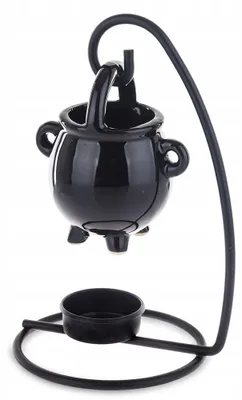 Produktbild von Styldekor Hängende Duftlampe Keramik 17x10cm Schwarz