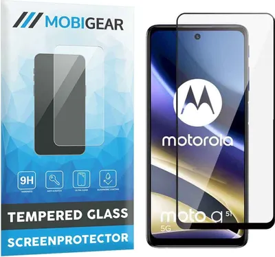 Produktbild von Mobigear Premium  Motorola Moto G31 Panzerglas Gehärtetes Glas Displayschutz - Hüllenfreundlich - Schwarz