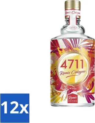 Produktbild von 4711 – Remix Cologne – Eau de Cologne Spray – Grapefruit – Unisex – 100 ml - Vorteilspack - 12 Stücke