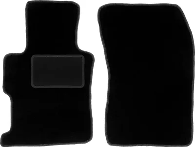 Zdjęcie produktu dla Wielganizator dywaniki welurowe LUX przednie do Honda Civic IX sedan (2011-2016) - czarne dywaniki samochodowe BASIC komplet (2 szt.)