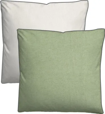 Produktbild von biberna Melange-Flanell Bettwäsche 0840500 MELANGE UNI color: pistaziengrün, size: 1x 80x80 cm