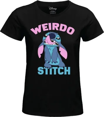Produktbild von Lilo & Stitch T-Shirt Damen Weirdo Stitch schwarz S