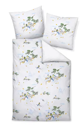 Produktbild von Janine Design Mako-Satin Bettwäsche-Garnitur MODERN ART 42098 Farbe eisblau-02 Größe 155x220 + 80x80cm