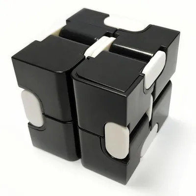 Produktbild von Infinity Cube Fidget Toy Magic Würfel zum Stress abbauen Schwarz 1 Würfel