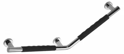 Produktbild von Haltegriff 135° mit rutschfestem, Links, polierter Edelstahl