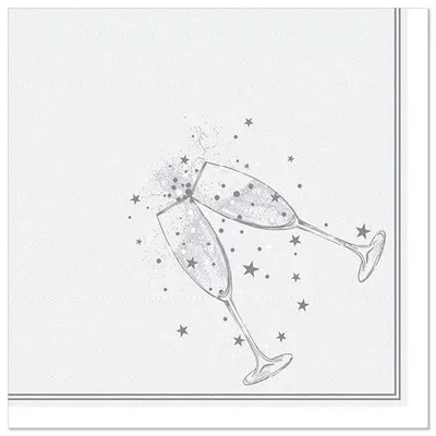 Immagine prodotto di PAPSTAR 88634 PAPSTAR Servietten Festivity silber 50 St.