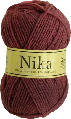100g Strickgarn Nika mit 20% Wollanteil Strickwolle Farbauswahl aubergine