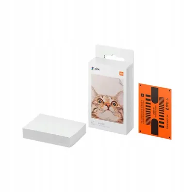 Produktbild von 50 Blätter Premium ZINK Fotopapier für Xiaomi Mini Drucker - Selbstklebend, tintenfrei, wasserfeste Sofortbilder für Smartphone-Fotos