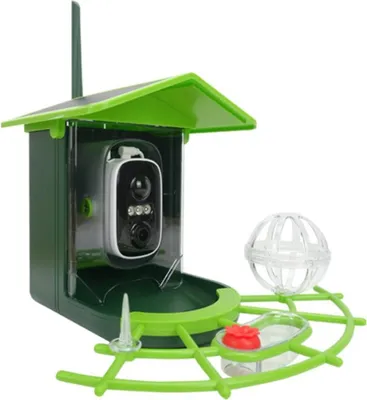 Produktbild von INF Smart Vogelhaus mit 2K Kamera & Solar - Vögel aus der Nähe beobachten
