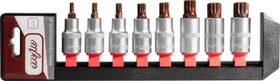 Image de Jeu de douilles MJW 1/2" SPLINE, 8 pièces, acier S2