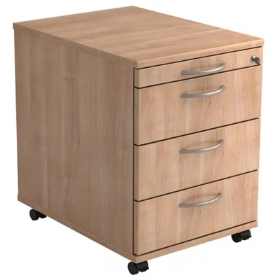 Produktbild von SIGNA AC30 BM - Rollcontainer Nussbaum mit 3 Schüben Bogengriff Metall