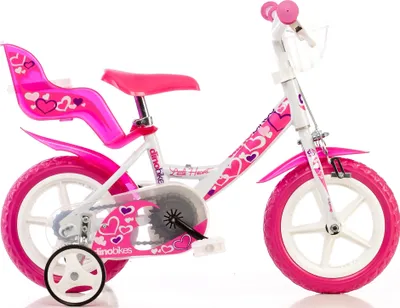 Produktbild von Hamulec do obręczy Little Heart 12 cali 21 cm dla dziewczynek biały/różowy