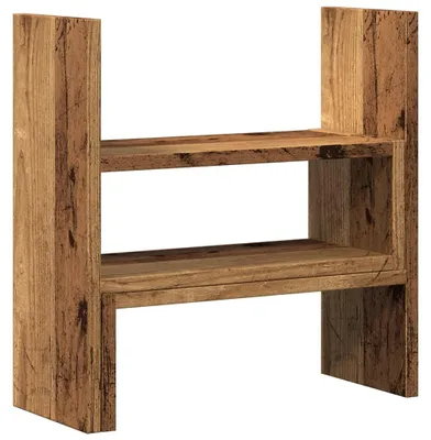 Produktbild von vidaXL Schreibtisch-Organizer Verstellbar Altholz-Optik 40x17x41 cm