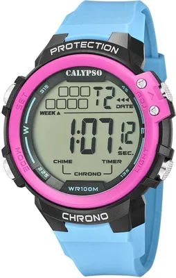 Produktbild von Calypso Herren Digital Uhr Sport Kunststoff Armbanduhr blau UK5817/1