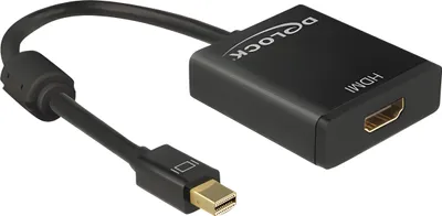 Obrázek produktu pro DeLOCK 62611, 0,2 m, Mini DisplayPort, HDMI Typ A (standardní), Samec, Samice, Zlato