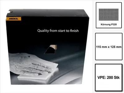 Obrázok produktu pre Mirka Goldflex Soft 115x125mm P320 200ks ( 2912707032 ) Podložka pod ruku v roli perforovaná