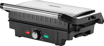 Produktbild von MONZANA® Kontaktgrill XL 180° Klappbar Antihaftbeschichtung Cool-Touch-Griff Küche Tischgrill Sandwich Maker Elektrogrill Panini Toaster Raclette