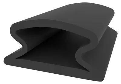 Produktbild von Klebedichtung für Türen und Fenster - Schwarz - 5 Meter - 12 mm Breite - 6 mm Höhe - D-Profil - selbstklebende Dichtung
