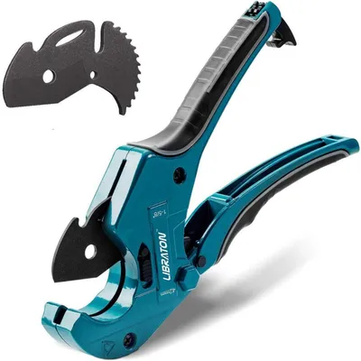 Produktbild von Rohrschneider Kunststoff bis 42mm Ø mit Ersatzklinge für PVC, PE, PU, PP, PEX, PPR, PPE