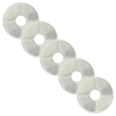 Produktbild von vhbw 5x Filter kompatibel mit Pedy Trinkbrunnen für Katzen, Hunde - Filterelement