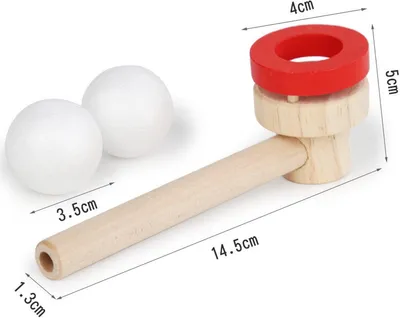 Pfeifen-Spielzeug - Familienspiel - Nachhaltiges Holz-Schaum - 15,98 x 3,99 cm