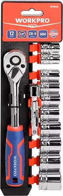 Zdjęcie produktu dla Zestaw 12 kluczy nasadowych 3/8" workpro
