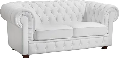 Produktbild von Max Winzer Sofa 2-Sitzer Bridgeport - Kunstleder weiß - Maße: 172 x 98 x 76 cm