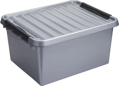 Produktbild von Sunware Aufbewahrungsbox - grau - 36L - 50 x 40 x 26 cm
