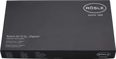 Zdjęcie produktu dla RÖSLE "Elegance" zestaw sztućców 60 szt.