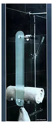 Produktbild von Handtuchhalter U-Form aus Edelstahl und Glas