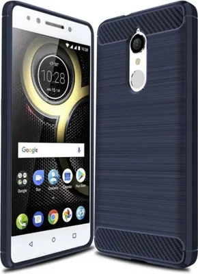 Produktbild von Schutzhülle Handyhülle für Lenovo K8 Case Cover Carbon Optik Blau