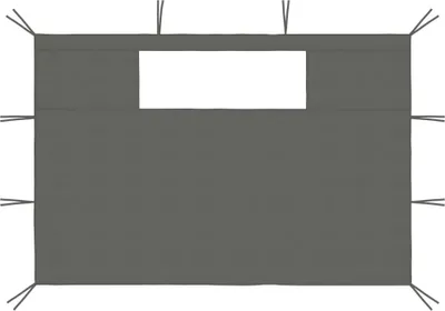 Obrázok produktu pre vidaXL Pavilón bočné steny s oknami 2 ks. Antracit