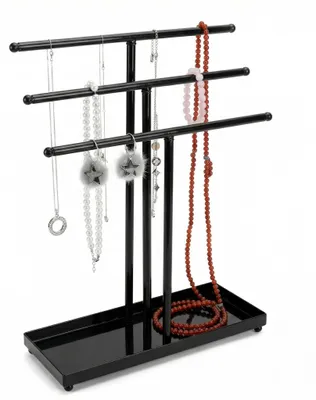 Immagine prodotto di Supporto per gioielli a 3 livelli - Organizzatore per orologi, collane e bracciali
