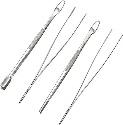 Obrázek produktu pro Kuchyňské kleště, 33 cm - nerezová ocel - 4 kusy - precizní kleště pro vaření