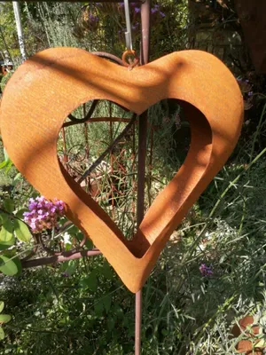 Immagine prodotto di Cuore 3D in acciaio inox da appendere Cuore 3D - 34 cm