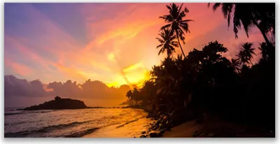 Produktbild von Acrylglasbilder 120x60 Wandbild Druck Meer Sonne Landschaft