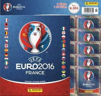 Immagine prodotto di UEFA Euro 2016 Album + 10 Stickertüten