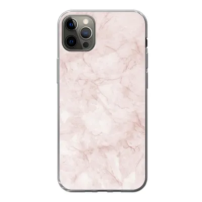 Produktbild von MuchoWow® Handyhülle Schutzhülle Hülle für iPhone 13 Pro Max Marmor - Rosa - Schick Silikon Softcase Handy Hülle - Mobiltelefon