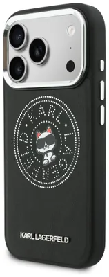 Immagine prodotto di Custodia Karl Lagerfeld Point & Choupette    Sketch Magsafe per iPhone 17 Pro Max, nera