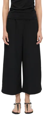 Obrázok produktu pre s.Oliver Dámske nohavice typu culottes – široké nohavice, materiál: jersey, elastický pás, štruktúrovaný povrch
