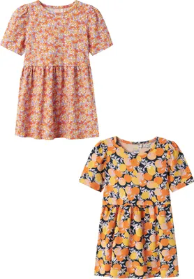 Produktbild von Kleid 2er-Set Midi Dress Kurzam Rundhals |